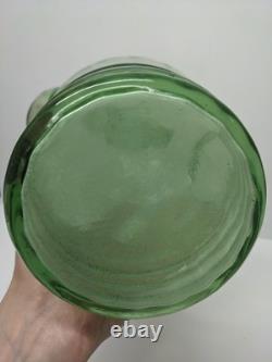 LIRE Ancien Verre Vert Récipient Communal d'Eau Bénite Cantir Cruche Pichet
