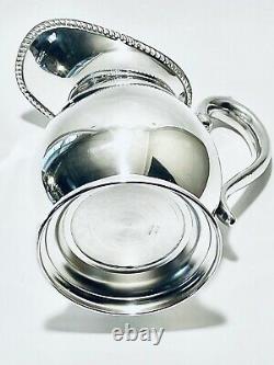 Marvelous Vintage Bristol Silver Plated Water Pitcher / Cruche