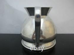 Modernist Made In England For Brooks Brothers Plaque D'argent Eau Pitcher W1814