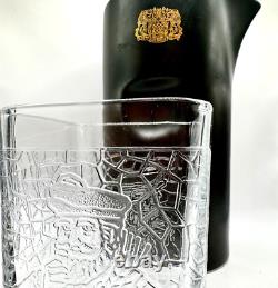 NIKKA whisky coupe 6 verres carafe 1 pichet Massan Japon vtg Avec boîte