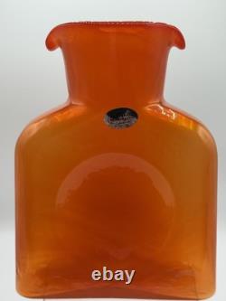 Nouveau pichet à eau Blenko Butternut 384 avec double bec, couleur arrêtée