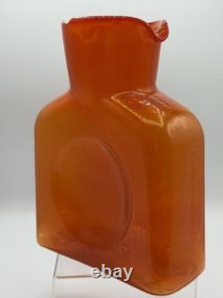 Nouveau pichet à eau Blenko Butternut 384 avec double bec, couleur arrêtée