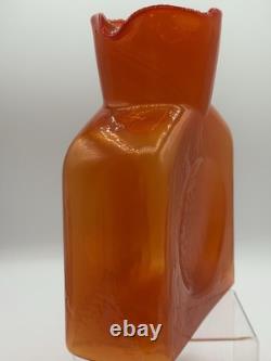 Nouveau pichet à eau Blenko Butternut 384 avec double bec, couleur arrêtée