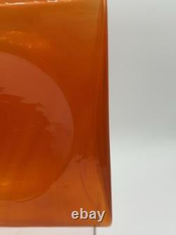 Nouveau pichet à eau Blenko Butternut 384 avec double bec, couleur arrêtée