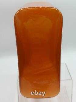 Nouveau pichet à eau Blenko Butternut 384 avec double bec, couleur arrêtée