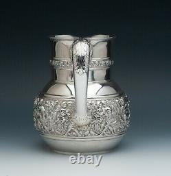 Olympien Par Tiffany & Co. Sterling Silver Water Pitcher 7.25 Grand, 4.25 Pinte