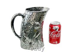 PITCHER EN ARGENT FIN PLAT JAPONAIS STYLE Esthétique Japonaise Libellule