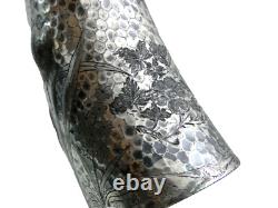 PITCHER EN ARGENT FIN PLAT JAPONAIS STYLE Esthétique Japonaise Libellule