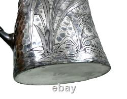 PITCHER EN ARGENT FIN PLAT JAPONAIS STYLE Esthétique Japonaise Libellule