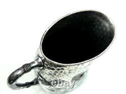PITCHER EN ARGENT FIN PLAT JAPONAIS STYLE Esthétique Japonaise Libellule