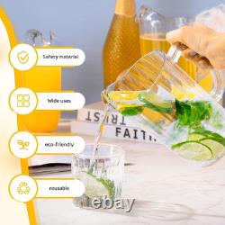 Pack de 24 carafes en acrylique de 48 oz avec bec, carafe d'eau transparente, pichet de réfrigérateur en gros