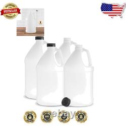 Pack de 4 Jugs à Eau Écologiques de 1 Gallon, Anti-Contrefaçon et Lavables au Lave-Vaisselle