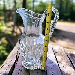 Pichet Carafe Art Nouveau Saint Louis Cristal France Modèle Tommy 11H Signé