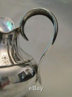 Pichet D'eau! Vintage Perl Opaisa 925 Argent Modèle Classique Lovely