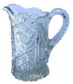 Pichet Vase en Verre Taillé en Cristal Lourd - Livraison Gratuite