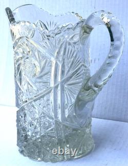 Pichet Vase en Verre Taillé en Cristal Lourd - Livraison Gratuite