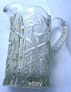 Pichet Vase en Verre Taillé en Cristal Lourd - Livraison Gratuite