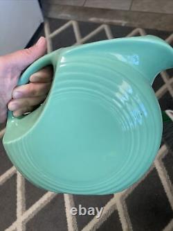 Pichet à disque Fiesta Ware Ware Eau Jus Aqua Turquoise Vintage USA