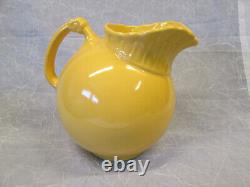 Pichet à eau Vintage VISTOSA Taylor Smith Art Pottery en forme de boule jaune