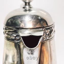 Pichet à eau chaude en argent antique plaqué en forme de jonquille, cafetière, Angleterre (t.)