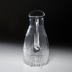 Pichet à eau de cocktail dentelé Baccarat France Nancy Optic 48 oz Carafe 10h