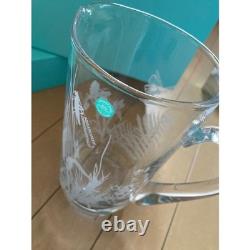 Pichet à eau en cristal Tiffany & Co. dans sa boîte H 21 cm Vintage Japon Neuf
