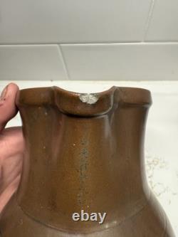 Pichet à eau en pierre de 1 gallon Cowden & Wilcox antique Harrisburg Pa
