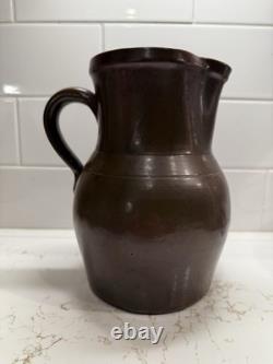 Pichet à eau en pierre de 1 gallon Cowden & Wilcox antique Harrisburg Pa