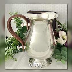 Pichet à eau vintage avec poignée en cuir 60 oz pour boissons froides