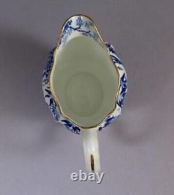 Pichet d'eau Royal Crown Derby Blue Mikado 1906 RARE LARGE 5 3/4 pouces de hauteur