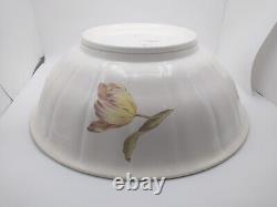 Pichet d'eau Vintage Minton Water 11 avec bassin de lavage floral D5193 de 15 3/4 pouces de diamètre.