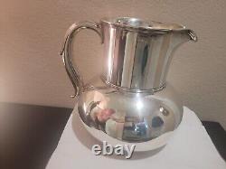 Pichet d'eau américain antique en argent sterling de Tiffany & Co de grande taille