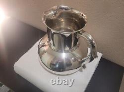 Pichet d'eau américain antique en argent sterling de Tiffany & Co de grande taille