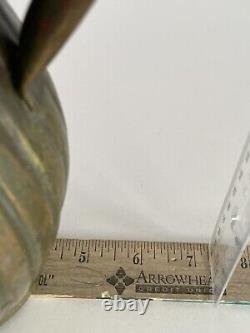Pichet d'eau antique chinois martelé en cuivre embossé Ewer Jug 10.5 Pas mint