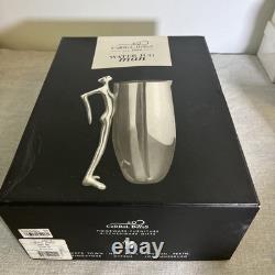 Pichet d'eau avec anse en forme de figure d'homme debout, hauteur 11 pouces, Carrol Boyes, dans sa boîte
