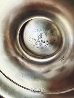 Pichet d'eau en argent sterling Vintage TOWLE 903, Monogramme 'JMB', 623 grammes