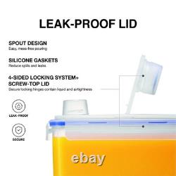 Pichet d'eau en plastique sans BPA avec poignée pour porte de réfrigérateur Aqua