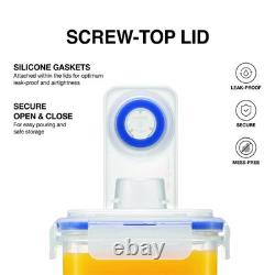 Pichet d'eau en plastique sans BPA avec poignée pour porte de réfrigérateur Aqua