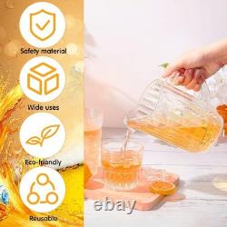 Pichet d'eau en plastique transparent de 32 oz - Pack de 16 - Mini durable en vrac