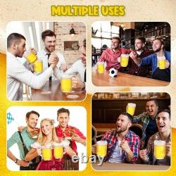 Pichet d'eau en plastique transparent de 32 oz - Pack de 16 - Mini durable en vrac