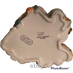 Pichet d'eau en porcelaine d'antiquités de campagne Fitz & Floyd 1996 fait à la main