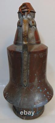 Pichet en Cuivre Turc Vintage Fait Main Art du Moyen-Orient Collectionnable