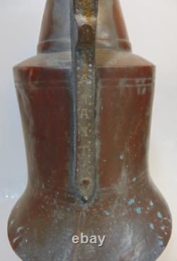 Pichet en Cuivre Turc Vintage Fait Main Art du Moyen-Orient Collectionnable