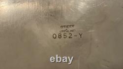 Pichet en argent sterling vintage fabriqué par Stieff sans monogramme, 23 cm de haut