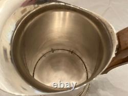 Pichet en argent sterling vintage fabriqué par Stieff sans monogramme, 23 cm de haut