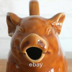 Pichet en céramique 900cc en forme de cochon, grande capacité, fabriqué au JAPON