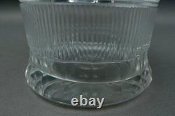 Pichet en cristal taillé Moser signé, en République tchèque, avec une splendide garniture en or de 64 oz