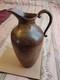 Pichet En Cuivre/laiton Antique Vintage Martelé épais, Porte-eau, 11 Pouces De Hauteur
