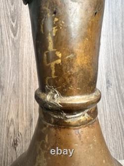 Pichet en cuivre turc avec couvercle, grand, antique, patine, martelé à la main, 15 Pichet en cuivre turc avec couvercle, grand, antique, patine, martelé à la main, 15