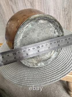 Pichet en cuivre turc avec couvercle, grand, antique, patine, martelé à la main, 15 Pichet en cuivre turc avec couvercle, grand, antique, patine, martelé à la main, 15
